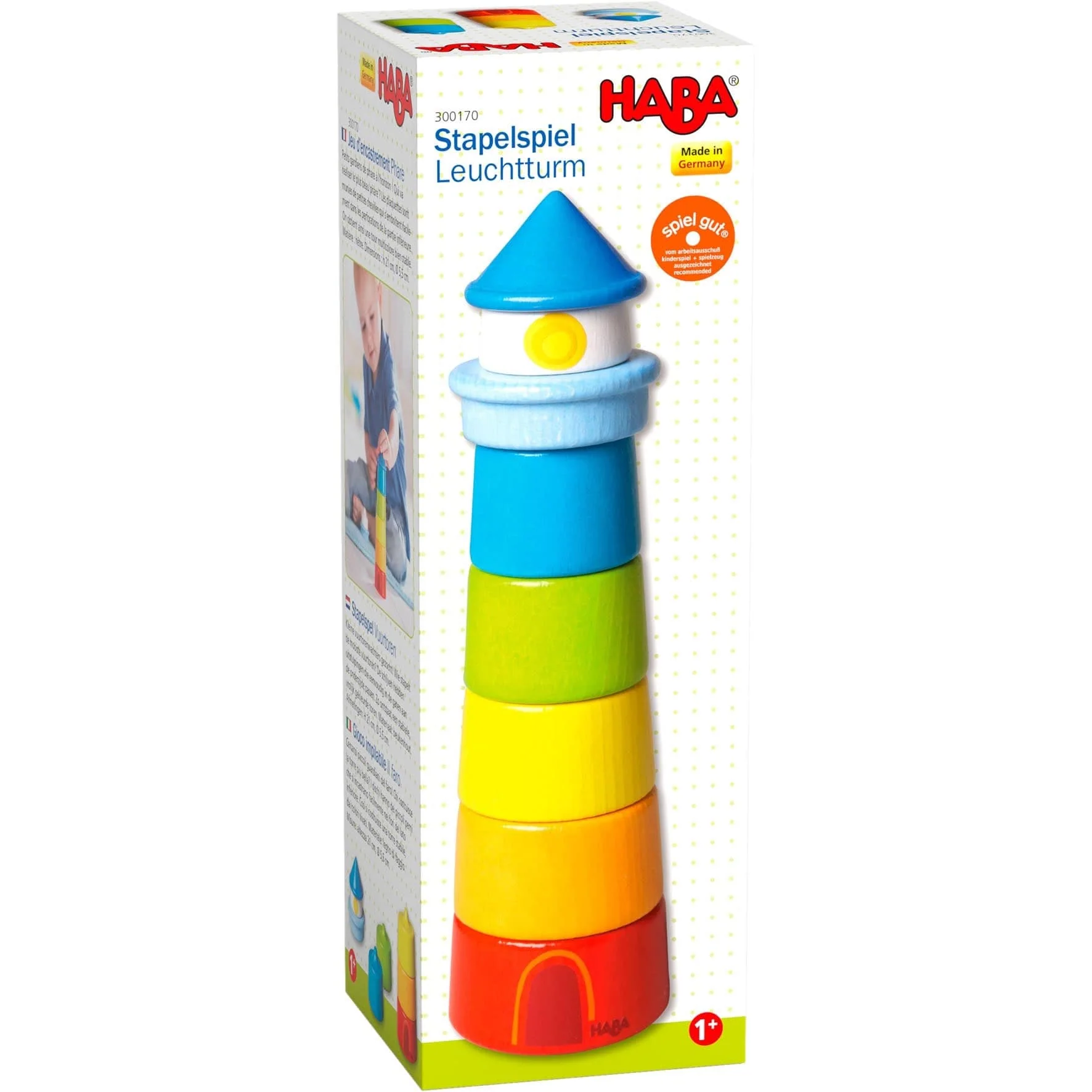 Lighthouse Wooden Rainbow Stacker - Image 6