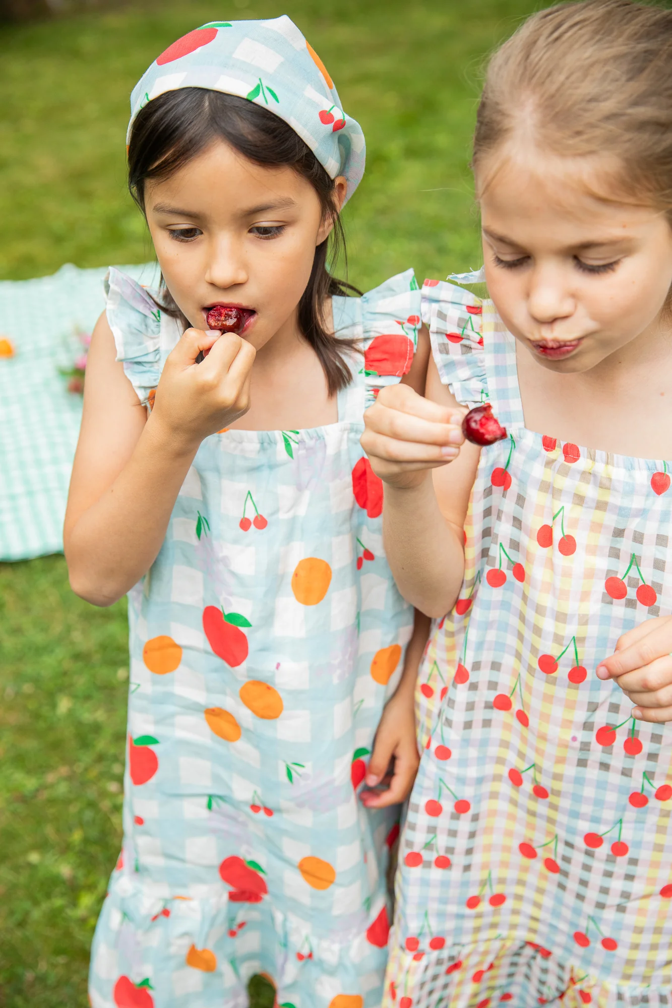 Linen Picnic Kid Ruffle Dress - Image 6