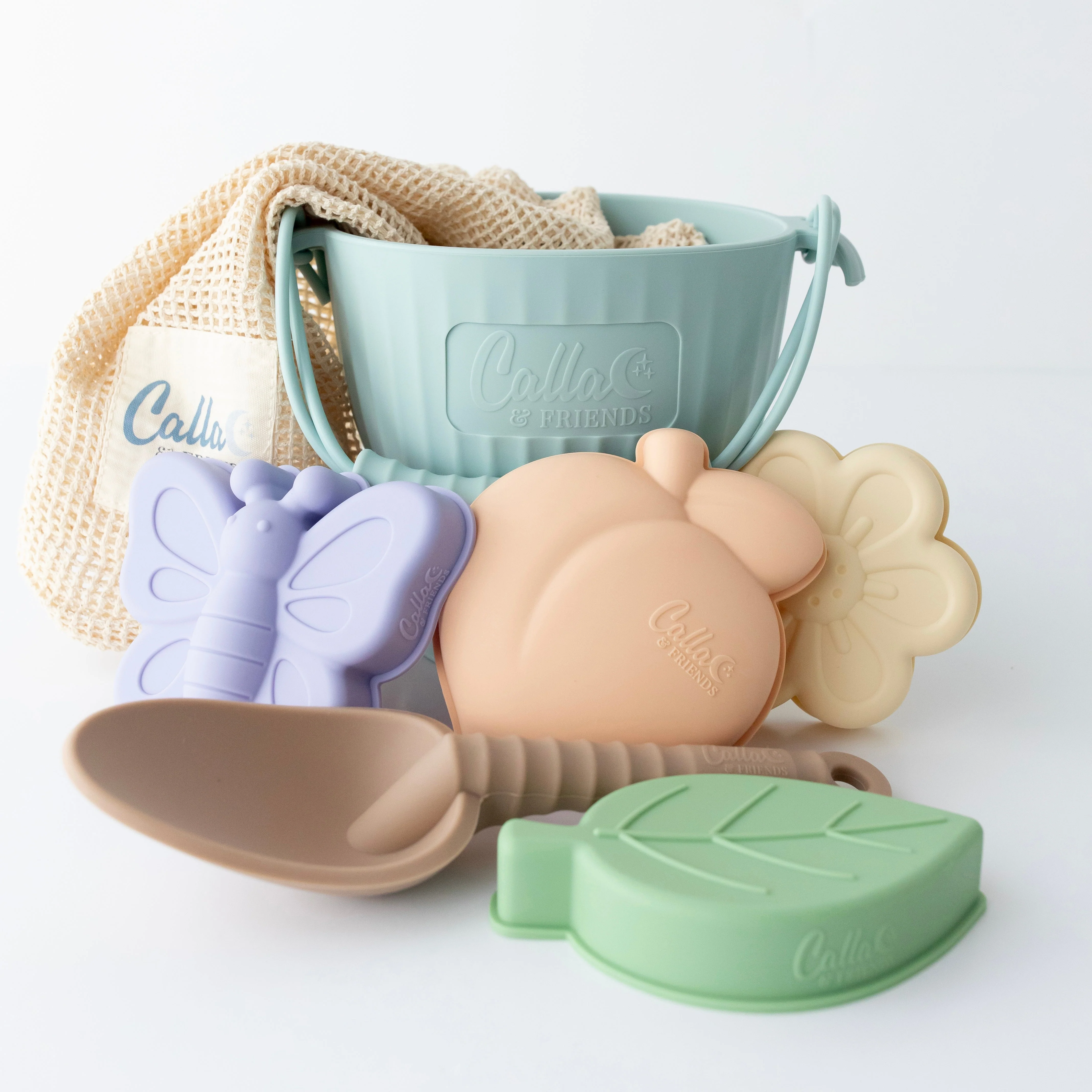 Peach Blossom Silicone Beach Toy Set - Image 2