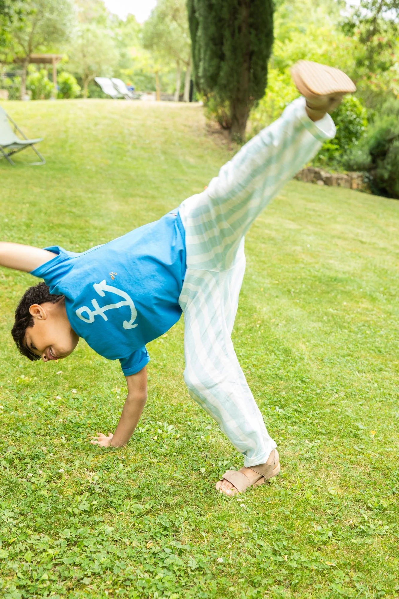 Recycled Cotton Anchor Kid T-Shirt - Image 4