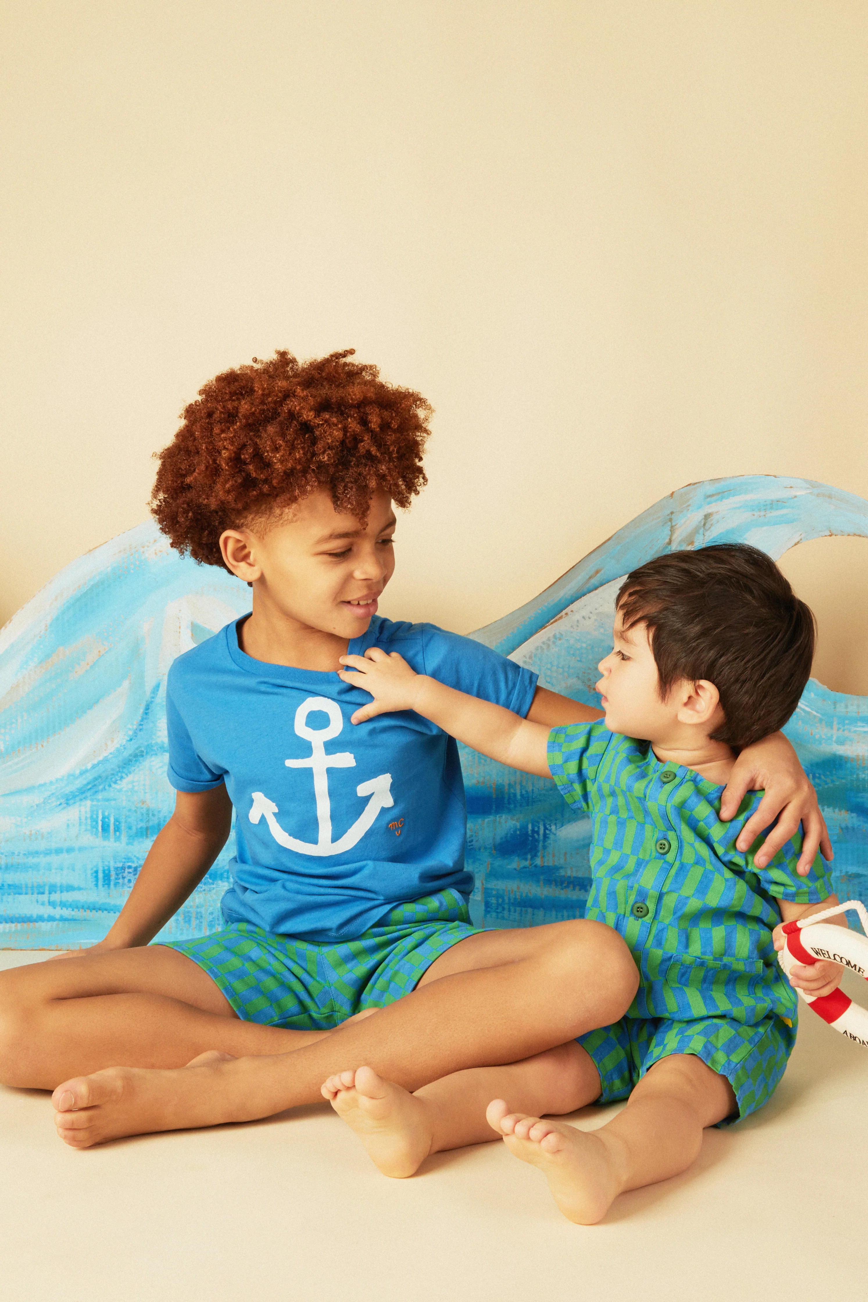 Recycled Cotton Anchor Kid T-Shirt - Image 7