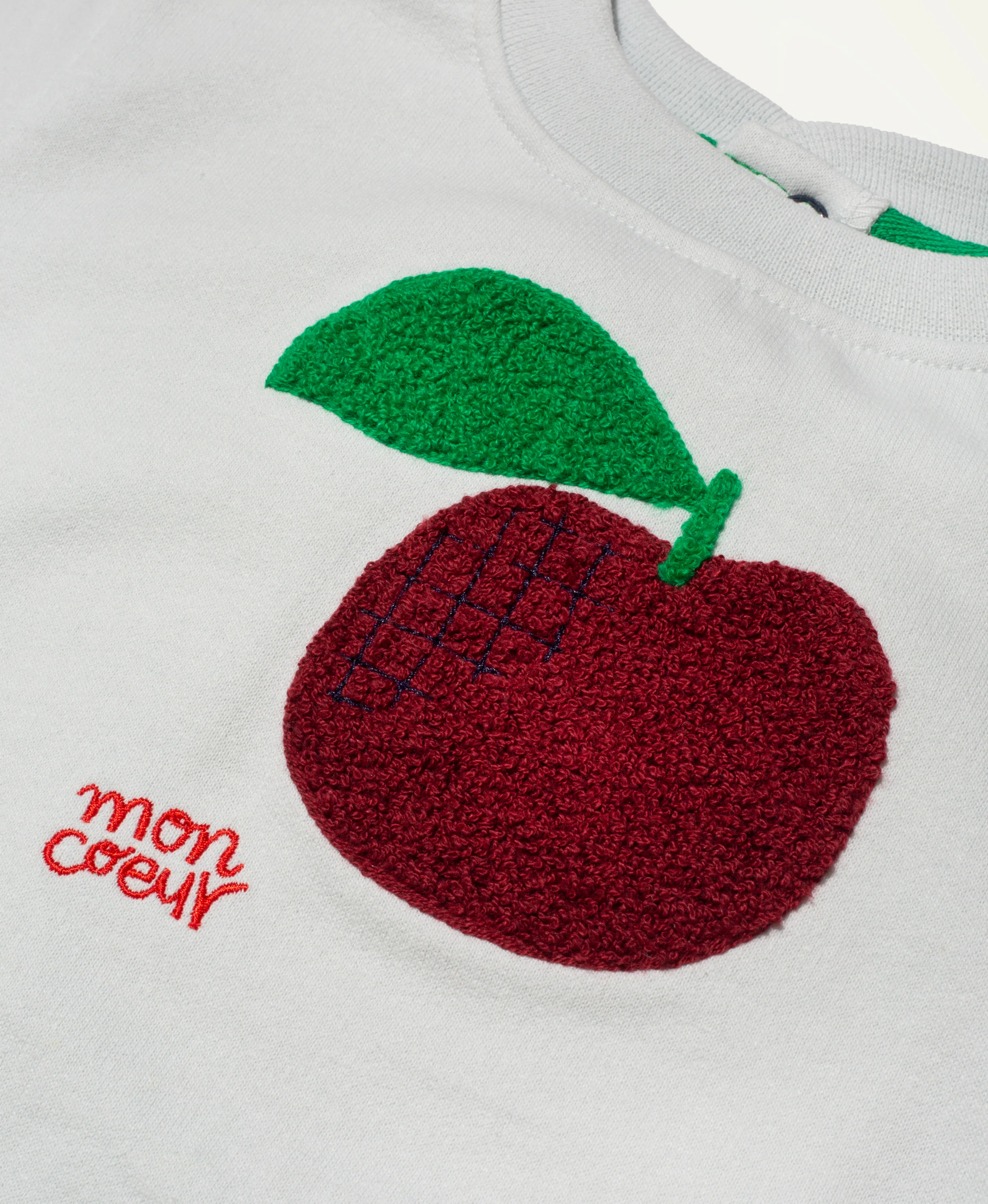 Recycled Cotton Apple Baby Sweatshirt - Image 4