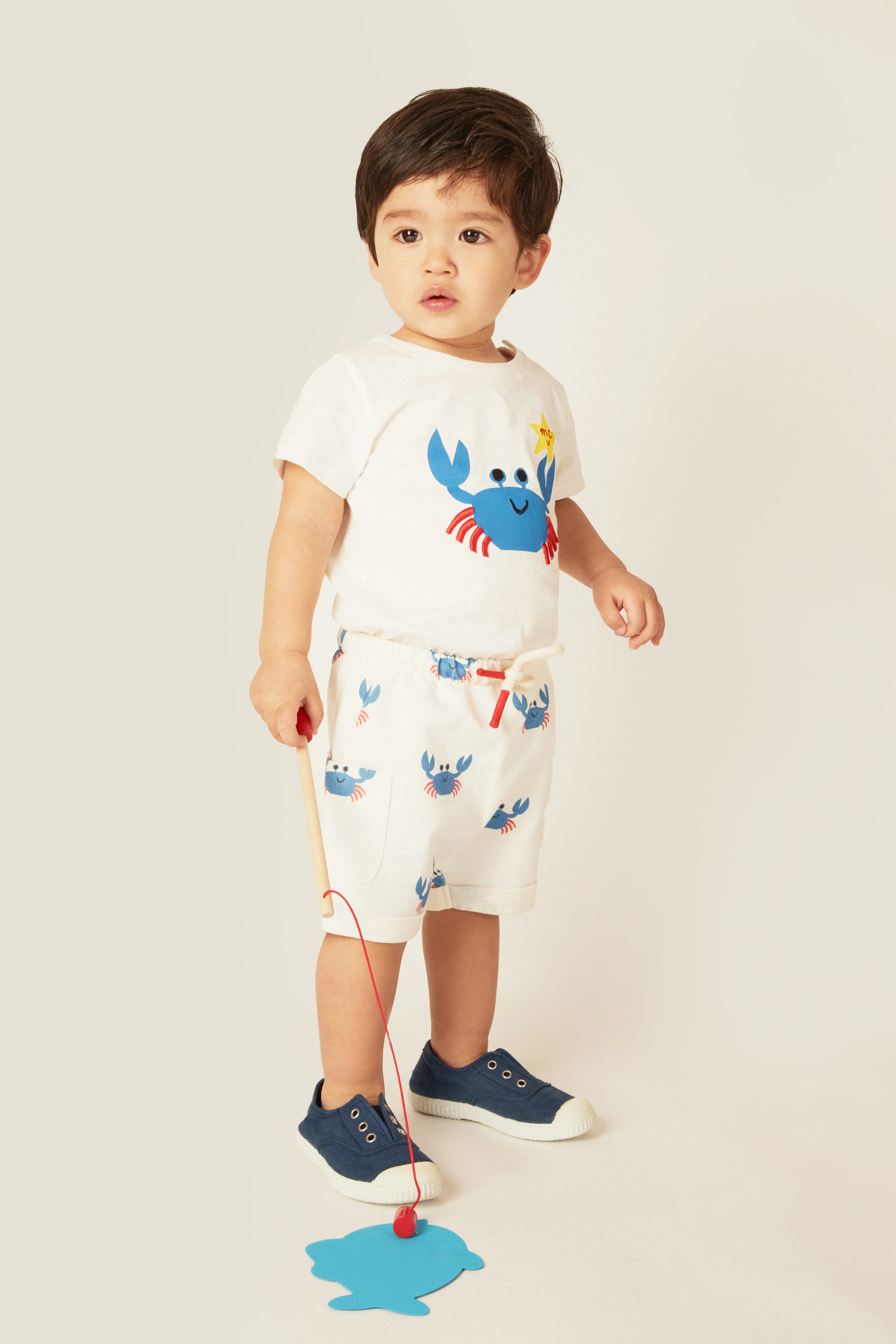 Recycled Cotton Crab Baby T-Shirt - Image 2