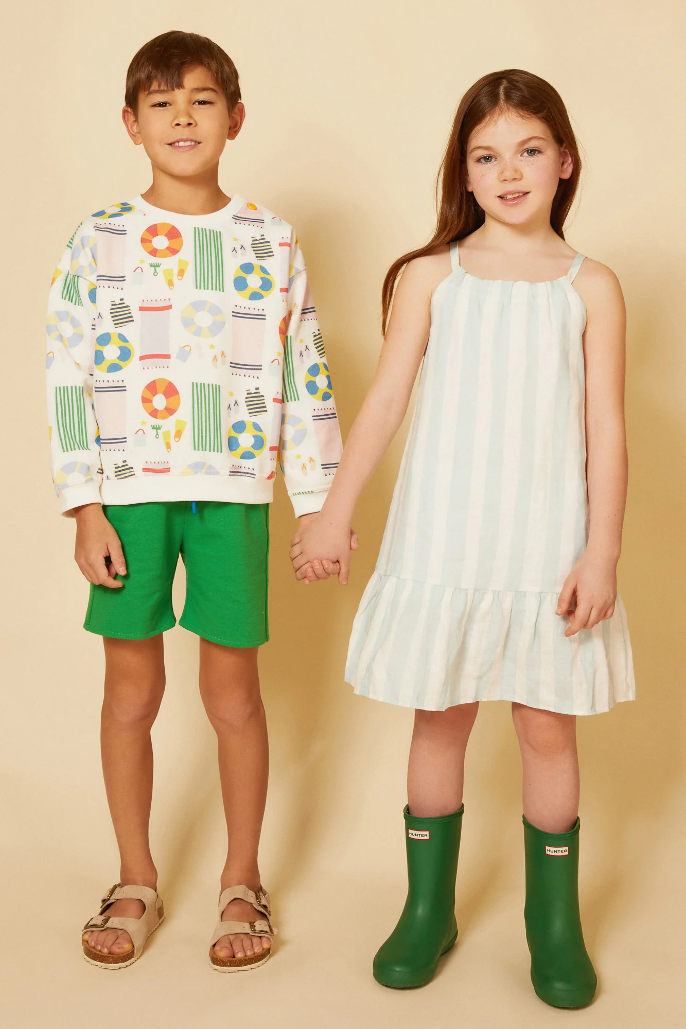 Recycled Cotton Fern Green Kid Short - Image 8