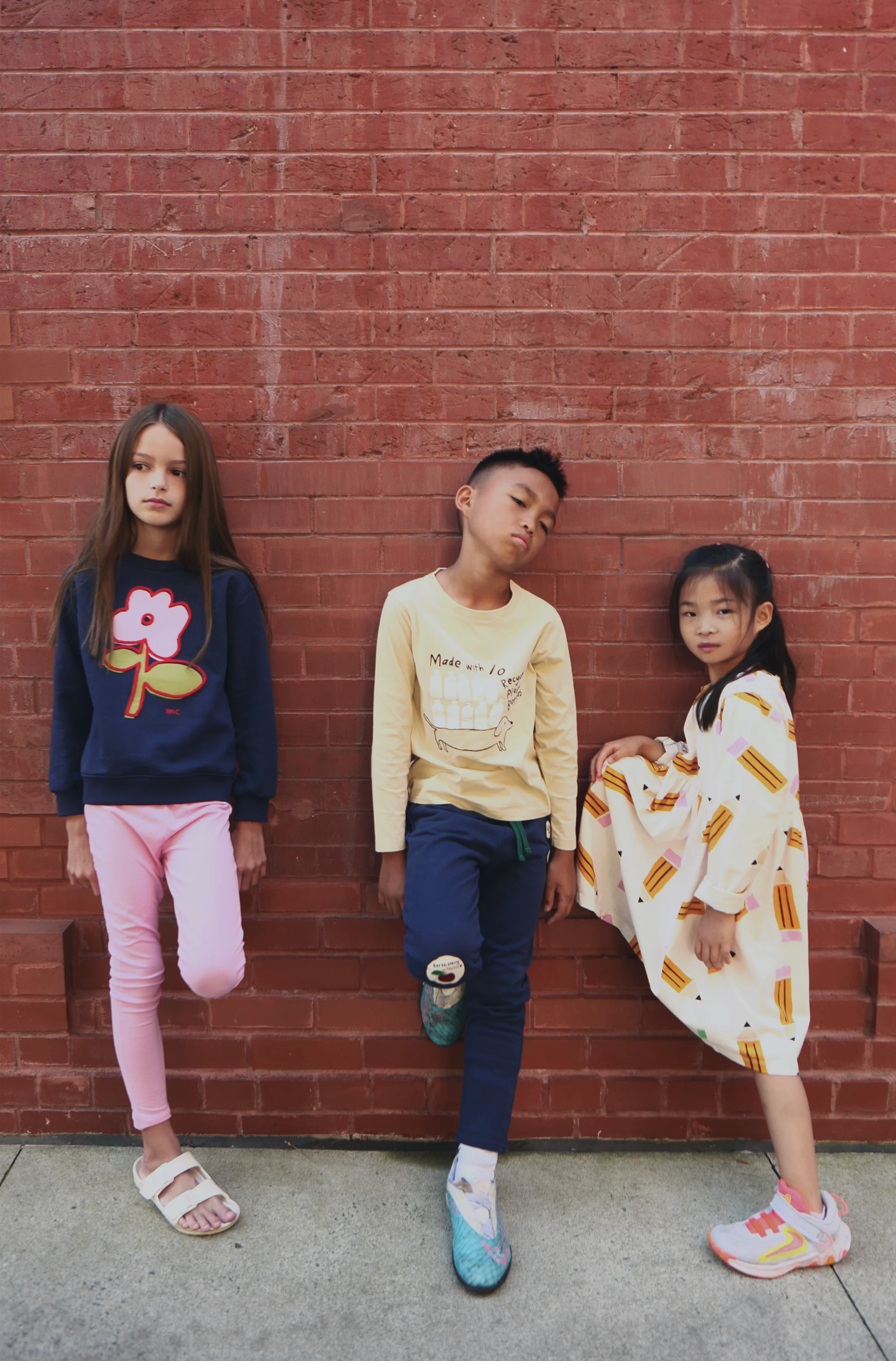 Recycled Cotton Flower Kid Sweatshirt - Image 8