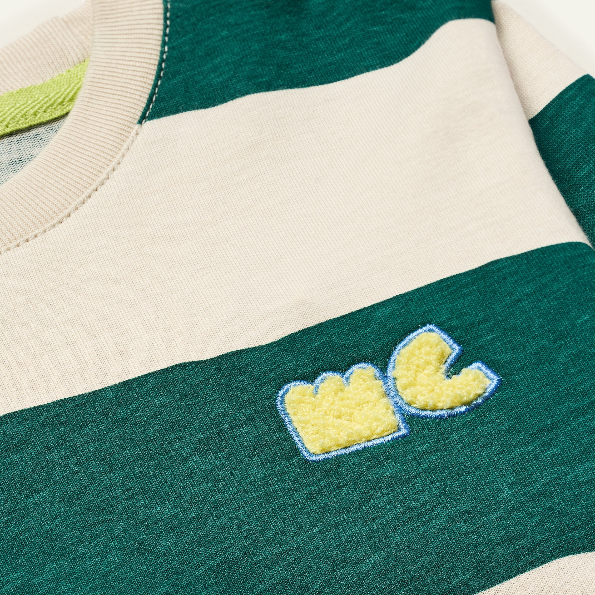 Green Rugby Stripe T-Shirt - Image 3