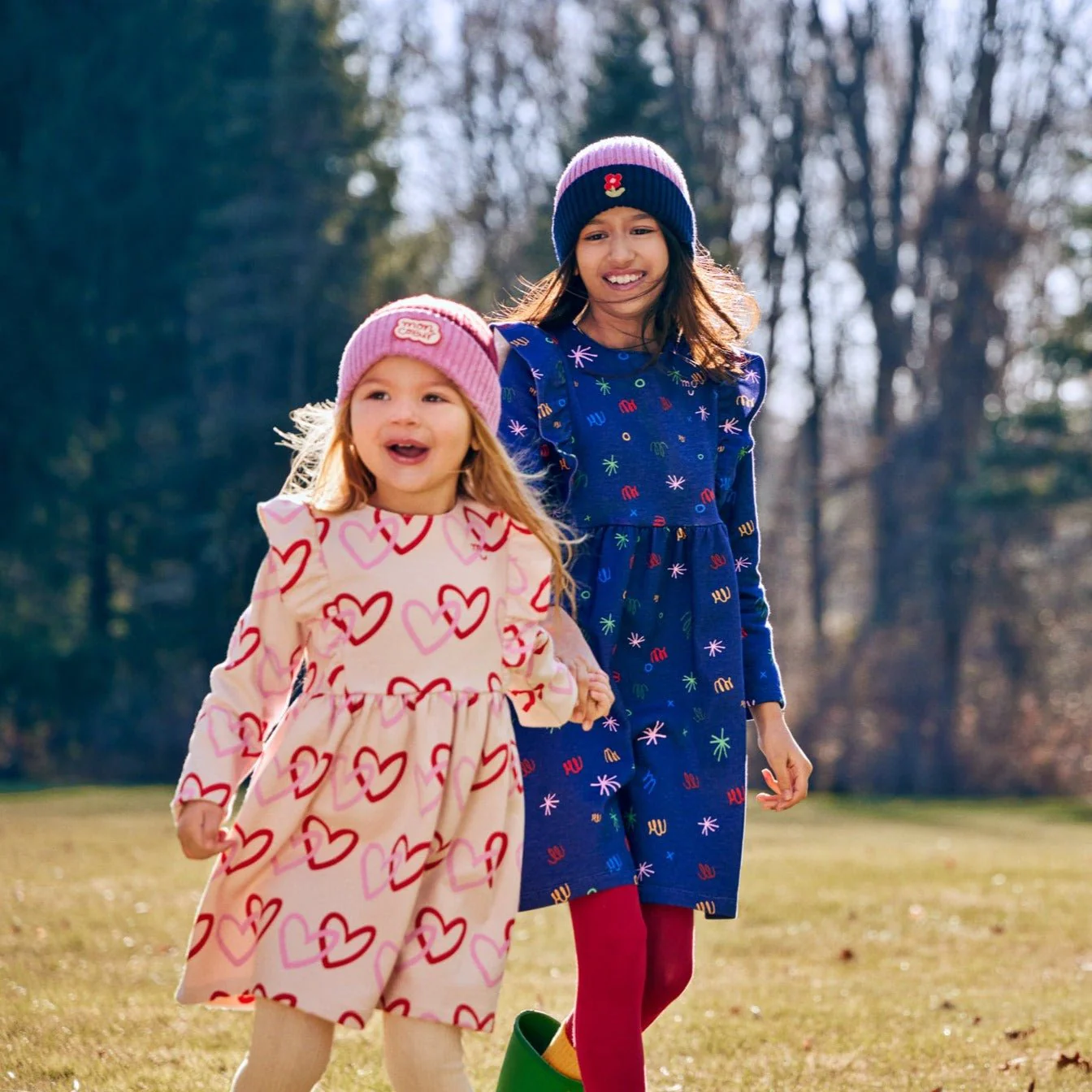 Recycled Cotton Hearts Baby Ruffle Dress - Image 6