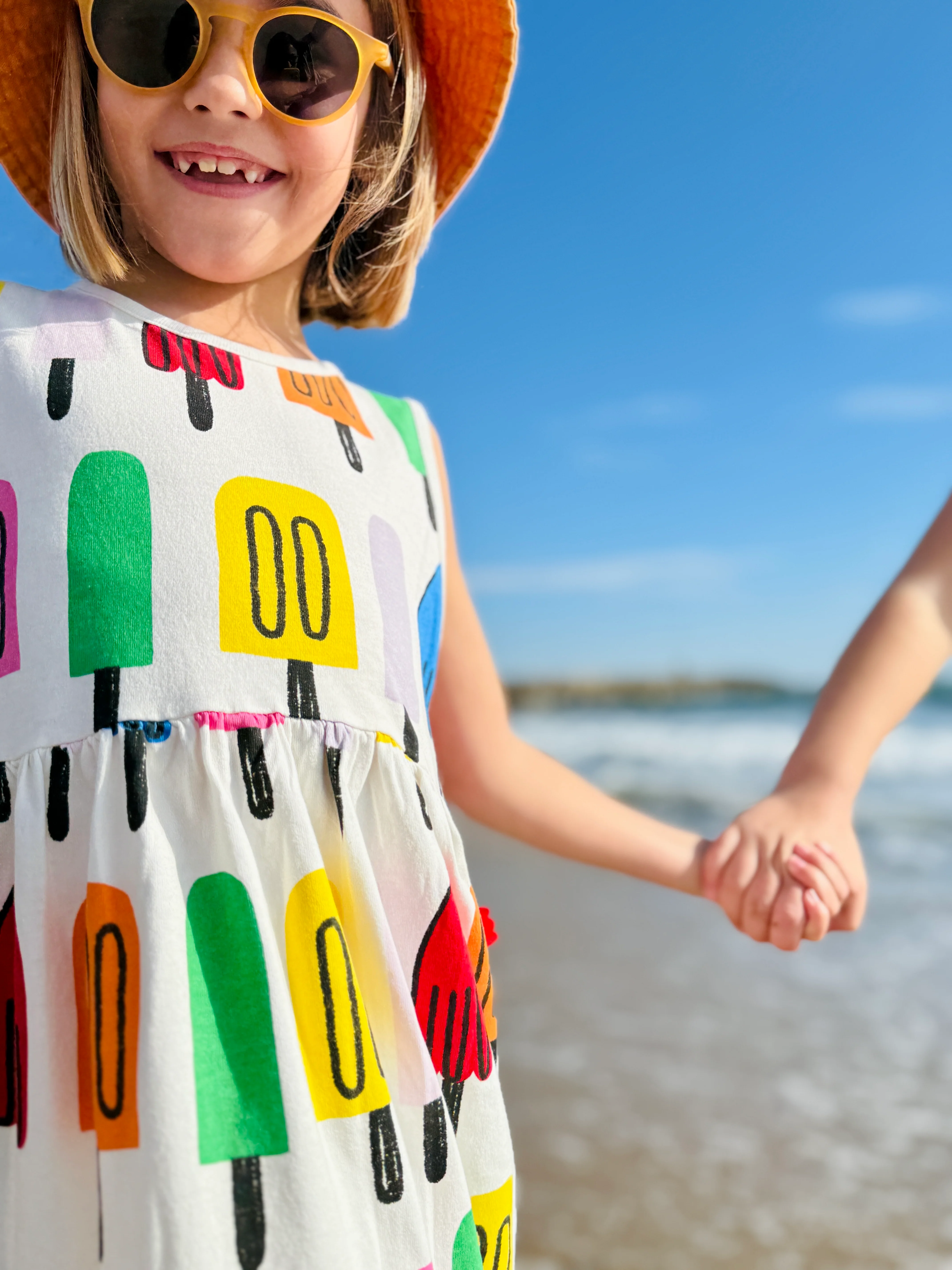 Recycled Cotton Ice Pop Kid Tank Dress - Image 4