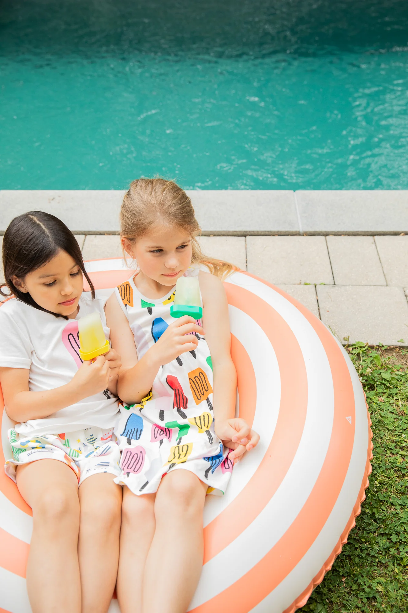 Recycled Cotton Ice Pop Kid Tank Dress - Image 6