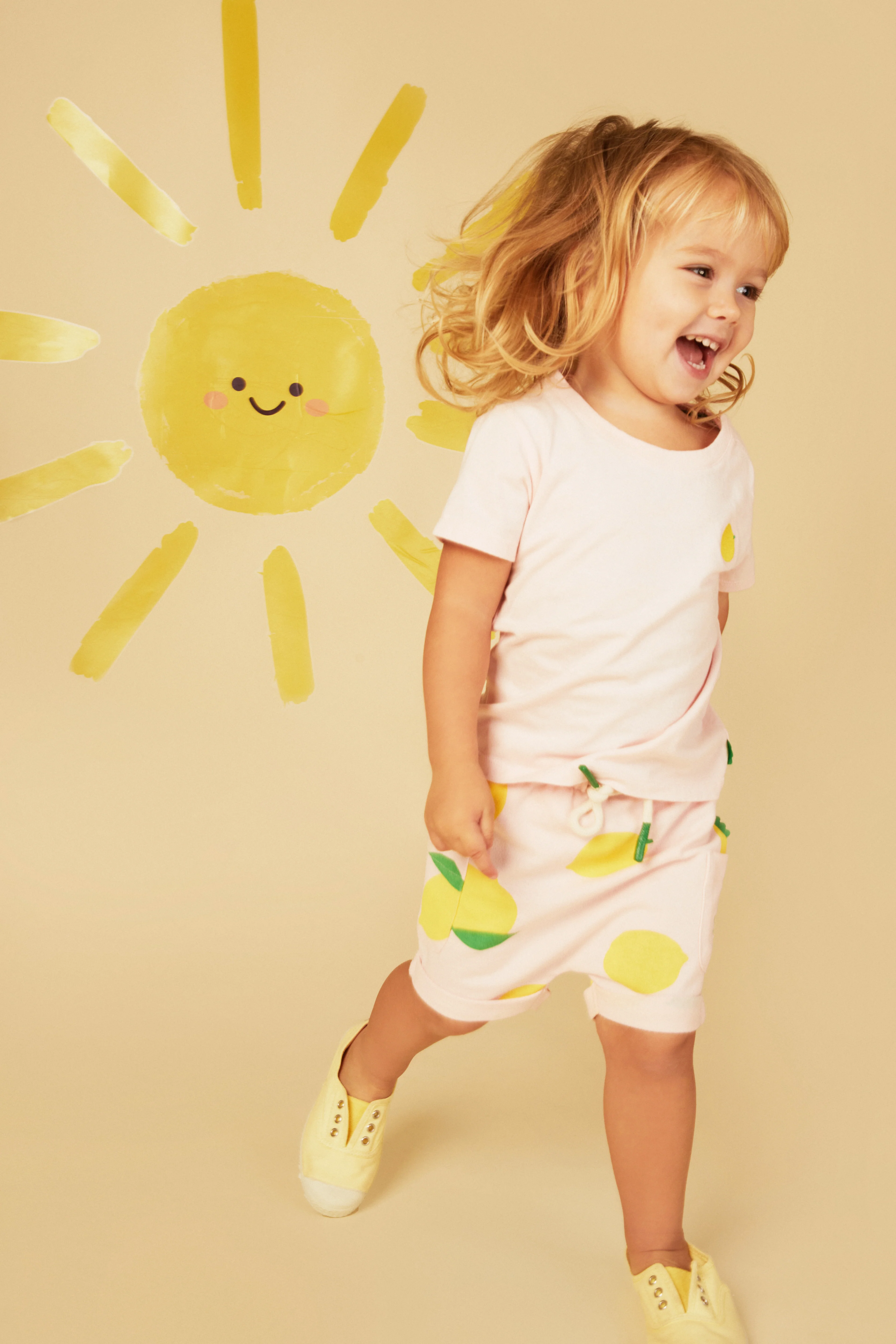 Recycled Cotton Lemon Baby Short - Image 3