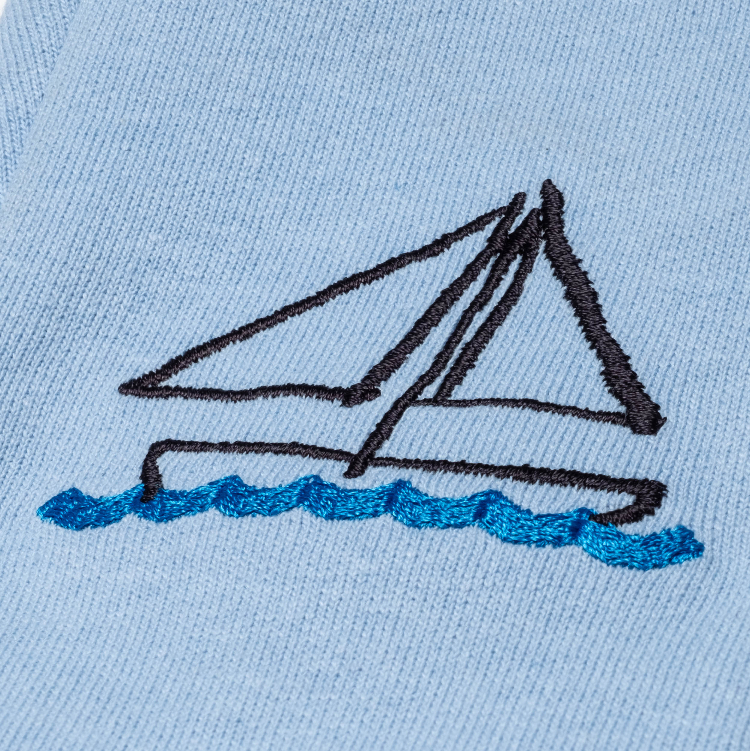 Recycled Cotton Sailboat Baby Joggers - Image 4