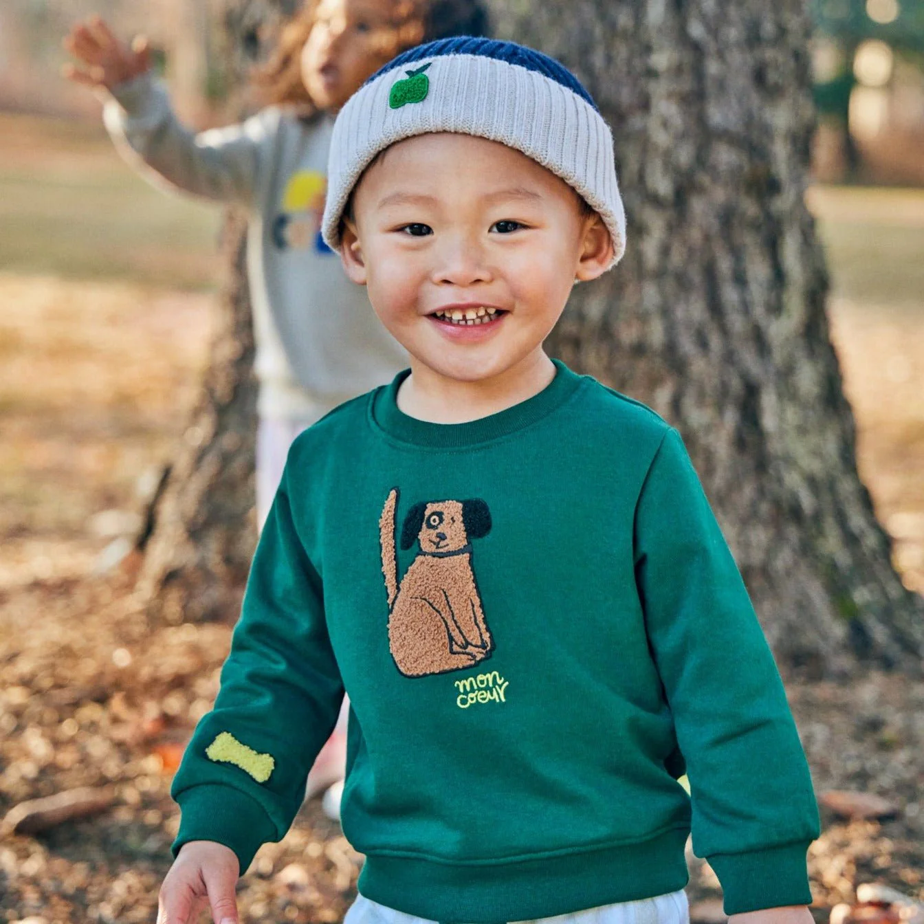 Recycled Cotton Spot Baby Sweatshirt - Image 5