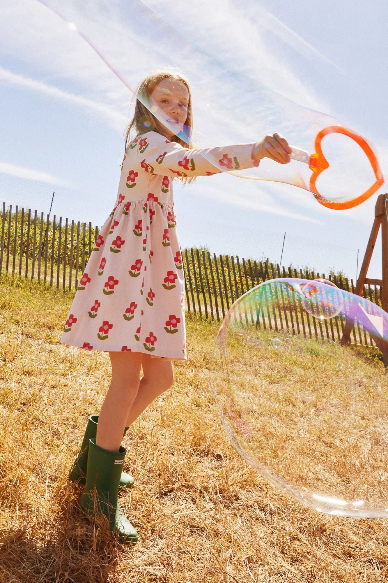 Recycled Jersey Flowers Kid Dress - Image 10